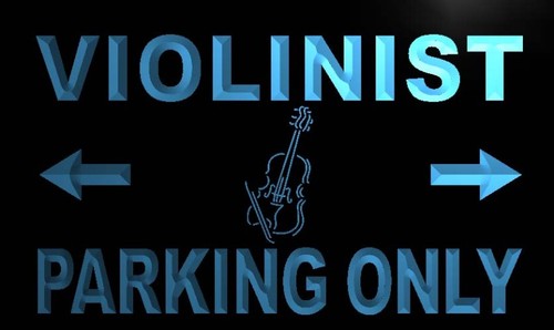 Violinist Parking Only Neon Light Sign
